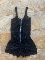 Maaji gehäckelter Jumpsuit schwarz violett Damen M 38 Bademode Stuttgart - Stuttgart-Ost Vorschau