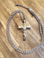 Jesus Kreuz Kette Handmade echt Silber hochwertig massiv Baden-Württemberg - Königsbach-Stein  Vorschau