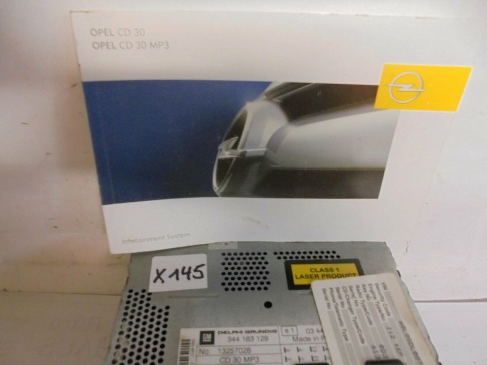 Opel Radio CD30 MP3 GM344183129 getestet aber nicht zurückgesetzt in Harrislee