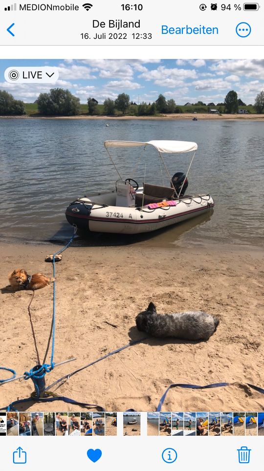 Schlauchboot mit Trailer in Gescher