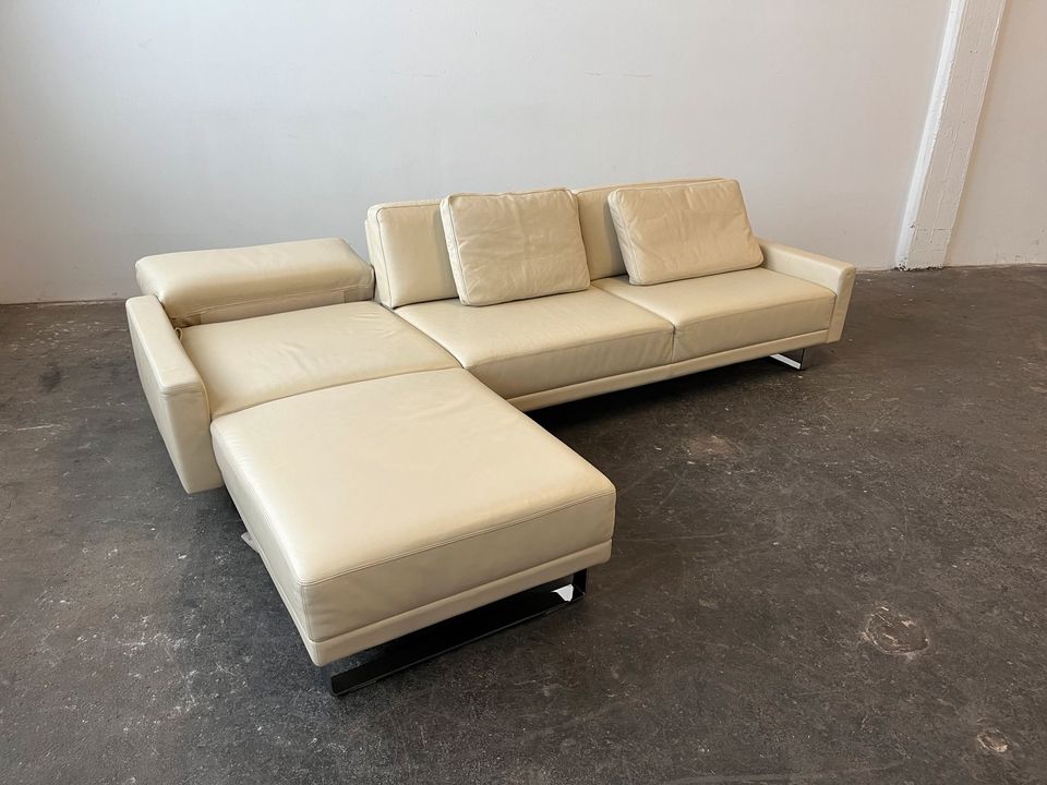 Brühl Alba Designer Ecksofa Couch Leder in Backnang