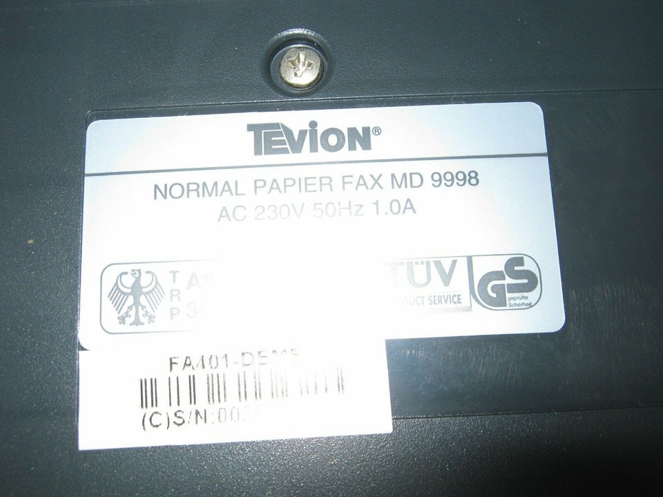 Tevion MD 9998 Fax Telefon Anrufbeantworter in St. Ingbert