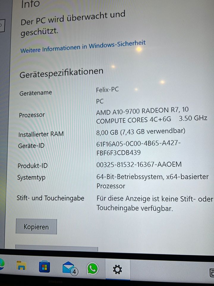 8GB RAM und 1TB Festplatte mit Windows 10 pc Tower Rechner in Lippstadt