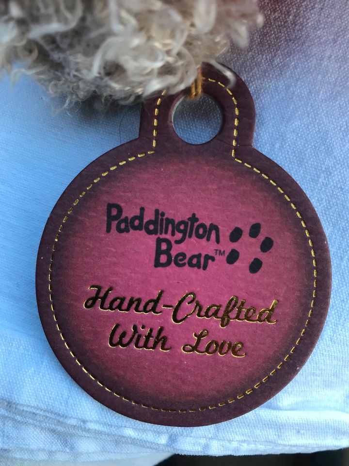 Paddington Bär Bear handgefertigt Hand-crofted in Duderstadt