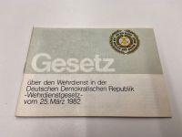Wehrdienstgesetz DDR mit Fahneneid 1982 neu NVA Ostalgie Militär Sachsen - Auerbach (Vogtland) Vorschau