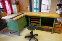Werkstatttisch, Werkbank, Metalltisch mit Holzplatte, Vintage Niedersachsen - Burgdorf Vorschau