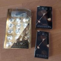 3x Lichterkette : 15Glass Kugeln 20/100LED batteriebetrieben neu Bielefeld - Senne Vorschau