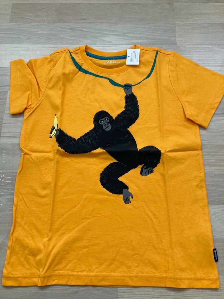 Jako-o T-Shirt gelb Gorilla OVP Gr. 128/134 in Ebernhahn