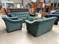 Microvelours Couchgarnitur - 3er Sofa, 2er Sofa und Sessel Nordrhein-Westfalen - Gevelsberg Vorschau