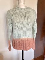 Acne Studios Wollpullover grobmaschig hellblau rosa pastell XS 34 Hessen - Geisenheim Vorschau