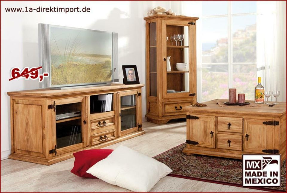 MEXICO Möbel: Hacienda TV Tisch Lowboard TV-Kommode Phonoschrank in Dortmund