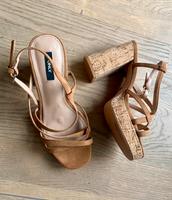 Only Plateau Kork Sandalen hellbraun 38 Highheels Obersöchering - Reinthal Vorschau