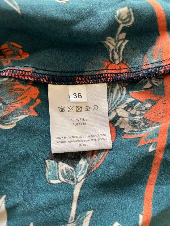 Ivi Collection Bluse Tunika oversize aus 100% silk Seide in Schwalmtal