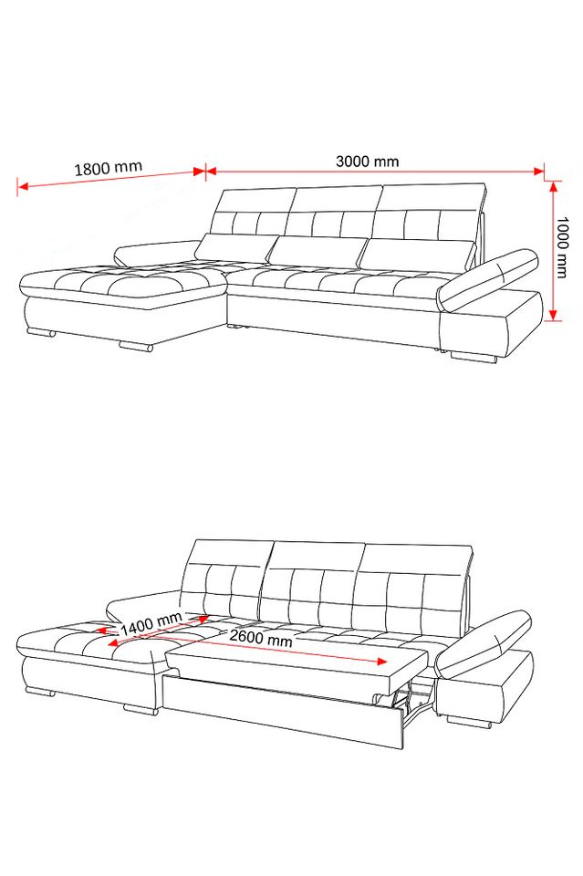 Ecksofa Mark UD. Konstanta Möbelhaus in Lübeck