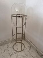 H&M Vase Bodenvase Glas und Metalhalter Essen - Rüttenscheid Vorschau