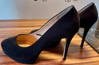 High Heels schwarz Wildleder Gr 41 Bayern - Schlüsselfeld Vorschau