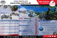 Trike mieten - Trike fahren am Bodensee - Schweiz - Österreich - Italien - siehe Preisliste- Baden-Württemberg - Friedrichshafen Vorschau