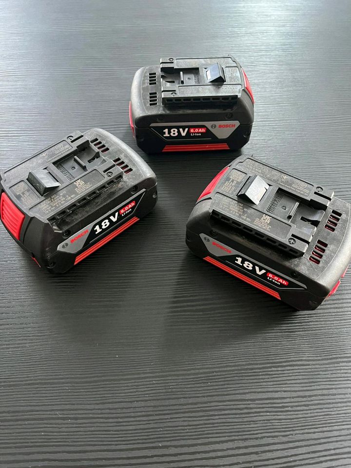 3x Bosch Akku GBA 18V 6,0 Ah in Frankfurt am Main