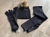 Winter-Set Mütze, Schal, Handschuhe schwarz Steinchen Niedersachsen - Hemmingen Vorschau