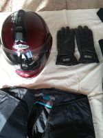 Motorradhelm mit Lederhandschuhen Rheinland-Pfalz - Bollendorf Vorschau