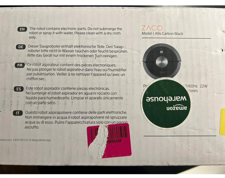 ZACO A9s Saugroboter mit Wischfunktion, App und Alexa-Steuerung in Tessenow