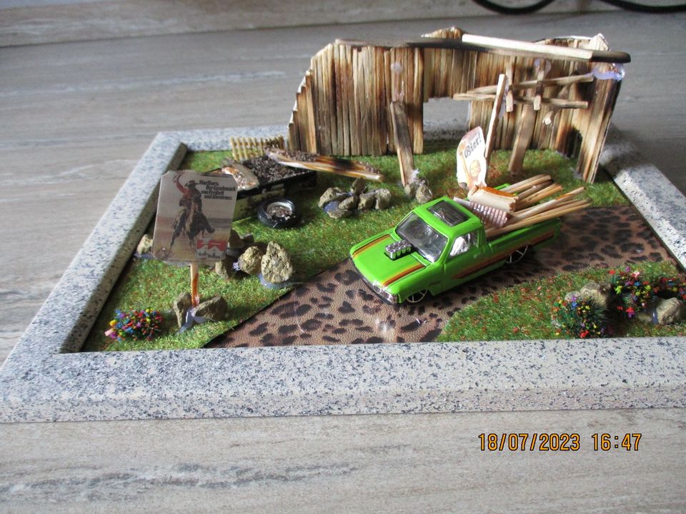 Modellauto-Diorama in Waldheim