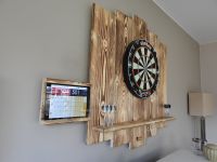 Dart/Dartboard Surround|Holz-Wandschutz|Optionaler Tablet-Halter Bochum - Bochum-Mitte Vorschau