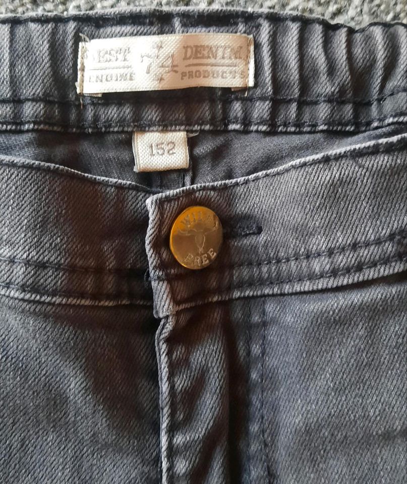 Dunkel graue Jeans Skinnyjeans Größe: 152 in Jena