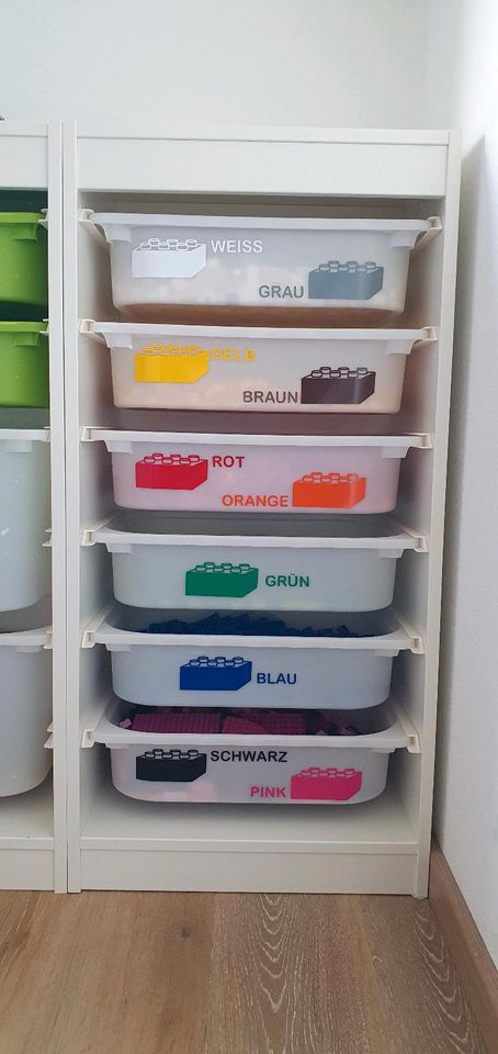 Trofast Beschriftung Lego Aufkleber Sticker Set Ikea Boxen in Hamburg
