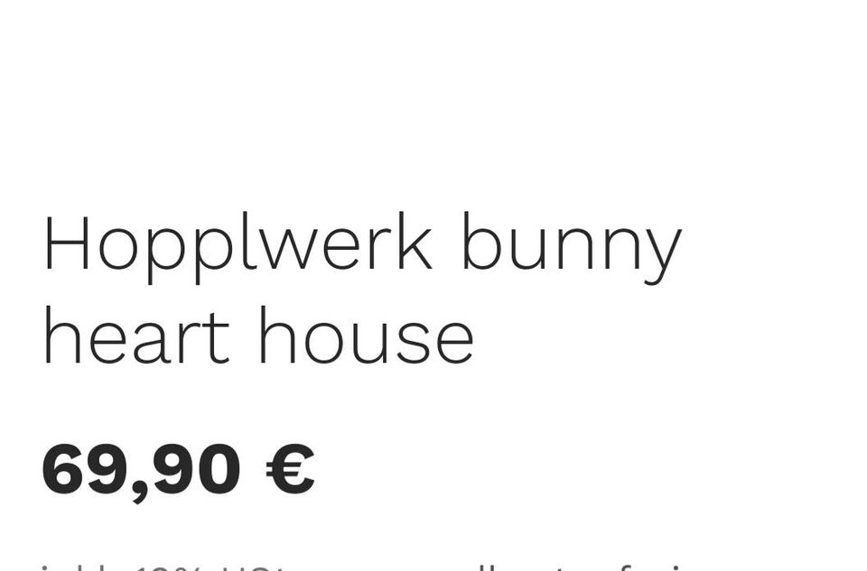 Grünhopper Bunny heart House in Essen