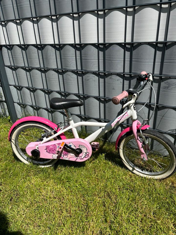 Fahrrad Mädchen B-Twin docto Girl 500 16 Zoll in Reinheim