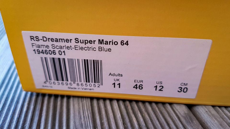 Super Mario 64 RS Dreamer Puma EU 46 US 12 in Ravensburg