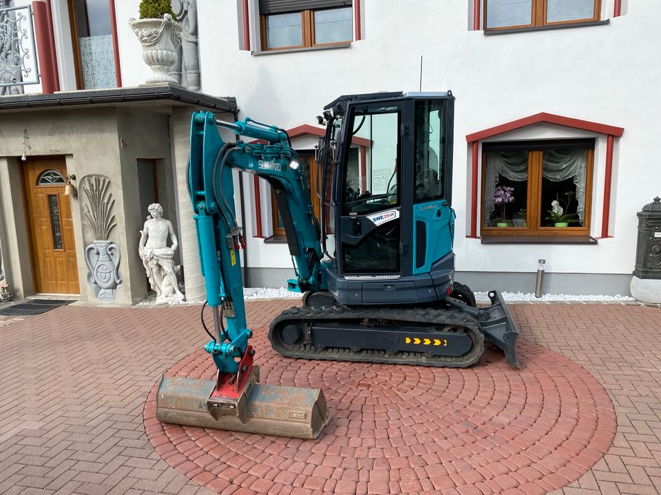 95€/Tag 2,7t Sunward SWE25UF Minibagger Mieten Bagger leihen HS03 in Fröndenberg (Ruhr)