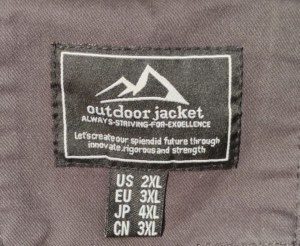 Übergangsjacke für Herren NEU, EU Gr. 3XL, in anthrazit in Essen