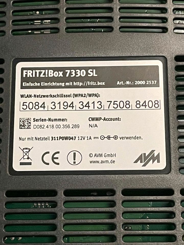 Fritz Box 7330 SL Router in München