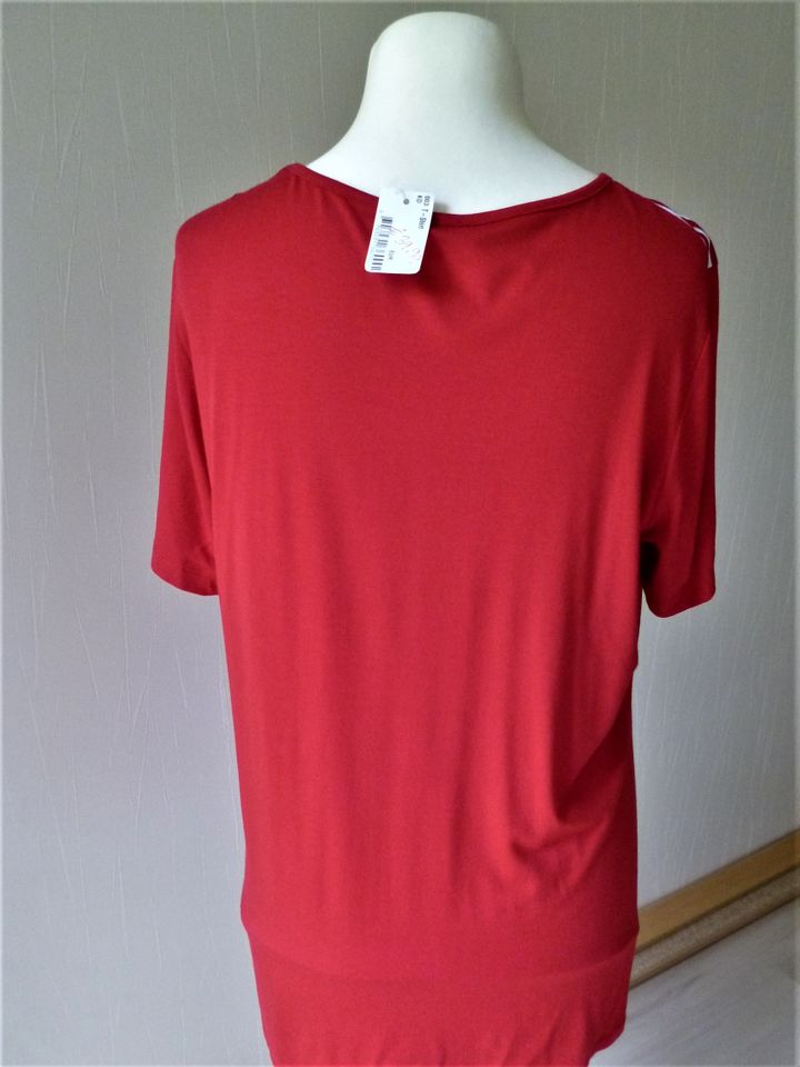 Shirt Damenshirt 44 rot Elastisch Neu  T-Shirt in Pforzheim