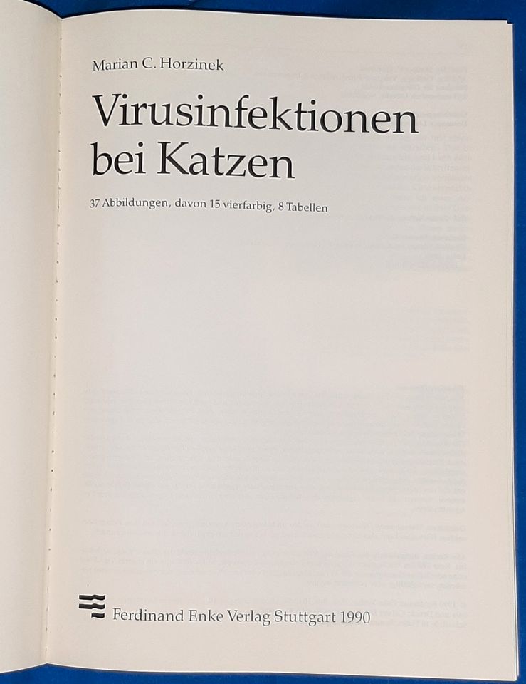 Virusinfektionen bei Katzen, Marian C. Horzinek, Enke, 1990 in Leinfelden-Echterdingen