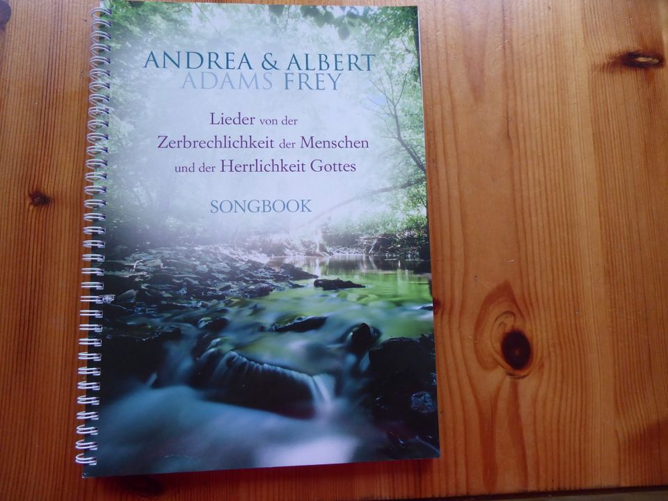 Liederheft Songbook   Andrea & Albert Frey  Christlich Liederbuch in Herbsleben