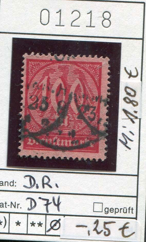 Deutsches Reich - Dienstmarken gem. Scans - einzeln erhältlich... in Köln