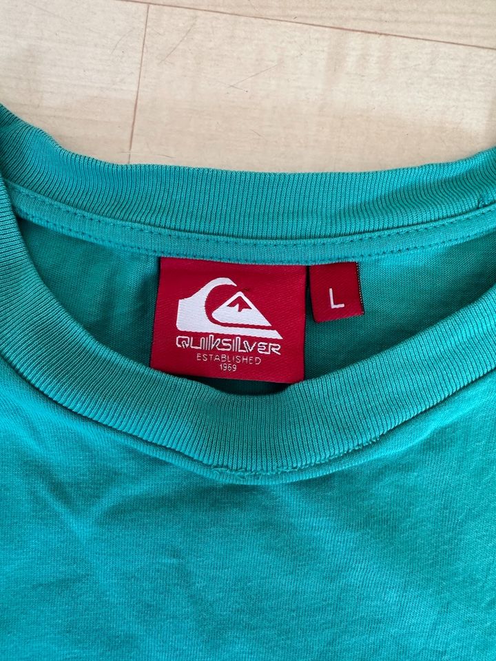 Türkis Herren T-Shirt Quicksilver Gr L in Stuttgart