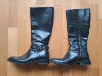 Schwarze Damen Glattleder Stiefel von GEOX - Gr. 40 Nordrhein-Westfalen - Wachtendonk Vorschau