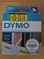 DYMO Schriftband!! 12mm 1/2  Schwarz Gelb Nordrhein-Westfalen - Oberhausen Vorschau