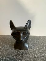 Bastet Kopf Büste Skulptur Dekoration Ägypten schwarz Stein Mitte - Tiergarten Vorschau