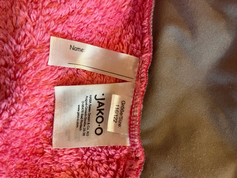 Jacke Fleece Kapuze mit Stern rosa pink 116/122 Jakoo in Burghaun