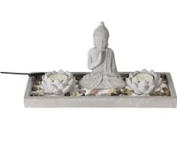 Zen-Garten mit Buddha-Figur, Kerzenständer, 29,5 cm Hessen - Offenbach Vorschau