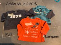 Langarm-Shirt + Pulli, Größe 68 Essen - Schonnebeck Vorschau