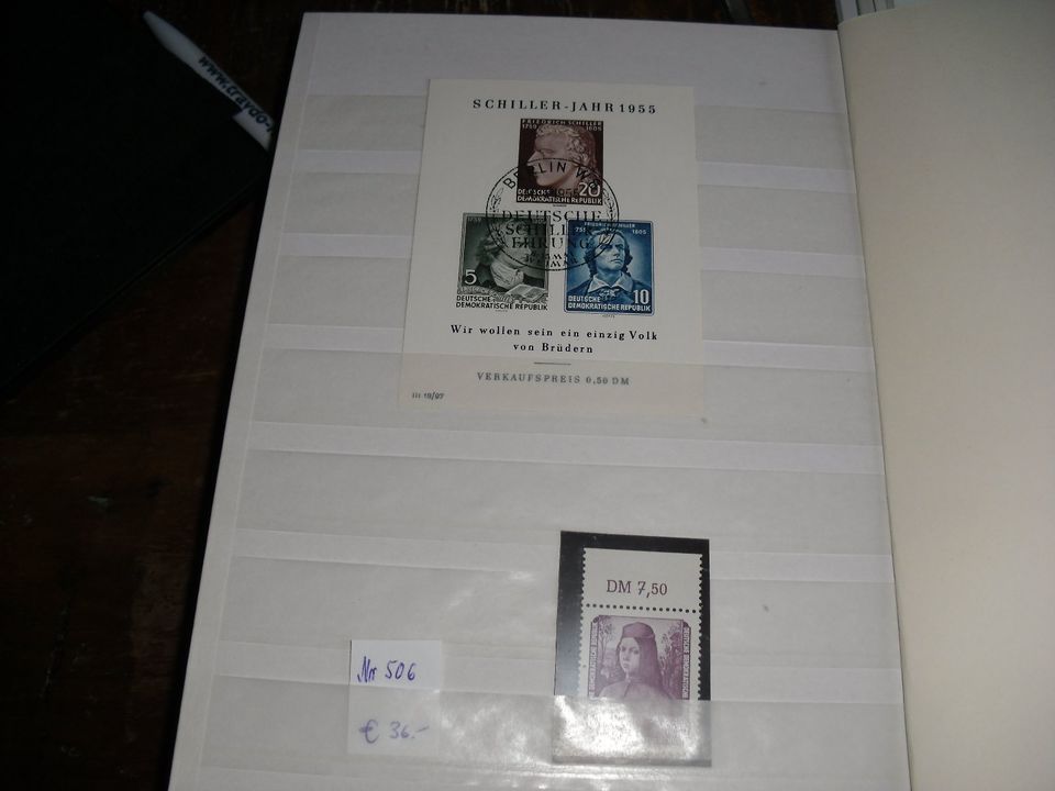 über 500 DDR Briefmarken, z. T. hohe Werte in Ilsede