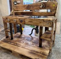 Matschküche Palettenmöbel Upcycling Kinder Spielzeug Kreativ Niedersachsen - Ganderkesee Vorschau