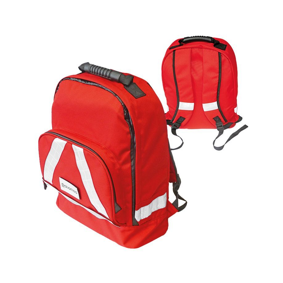 Notfallrucksack „WasserStopp“ ratiomed klein, rot, leer in Hengersberg