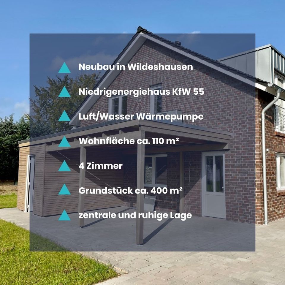 EINZIEHEN, ZU HAUSE SEIN | NEUBAU Doppelhaushälfte MITTEN in Wildeshausen in Wildeshausen